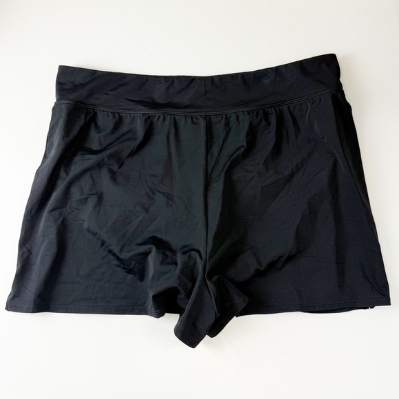 Swim Solutions Boyshorts Womens 18W Black Thigh Minimizer Swim Bottom New NWT - Picture 2 of 11